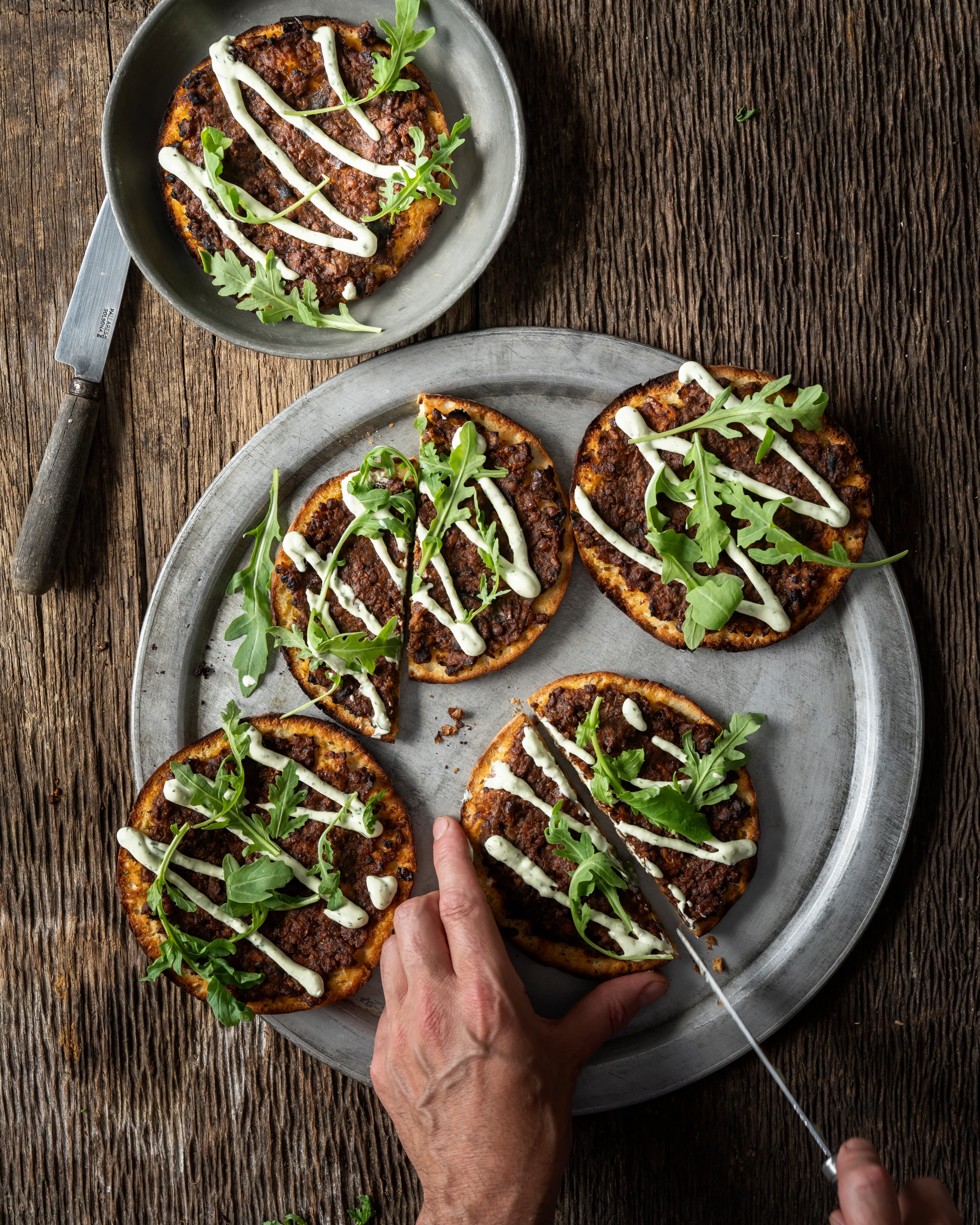 Pita-bruschetta 'lahmacun'